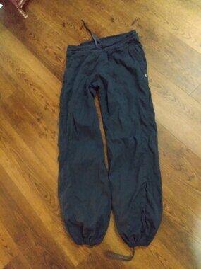 Womens Lululemon Dance Studio Pants Size 8 Navy Blue Lined